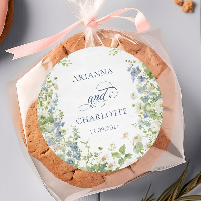 Spring Garden Floral Wedding Sticker (Von Creator hochgeladen)