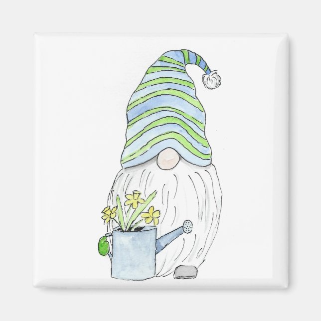 Spring Garden Gnome Magnet (Vorne)