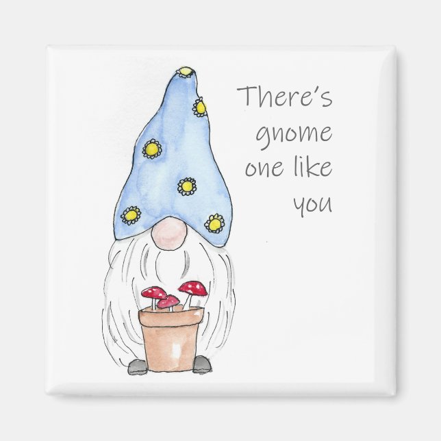Spring Garden Gnome Magnet (Vorne)