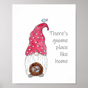 Spring Garden Gnome Poster