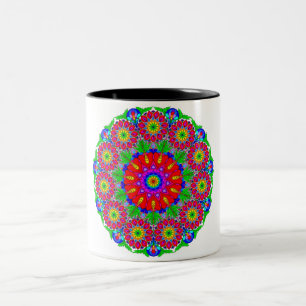 Spring Garden mandala Zweifarbige Tasse