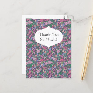 Spring Garden Mother's Day Poppies japanische Fans Postkarte