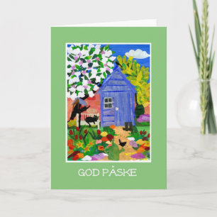 "Spring Garden" Osterkarte - Dänische Gruß Feiertagskarte
