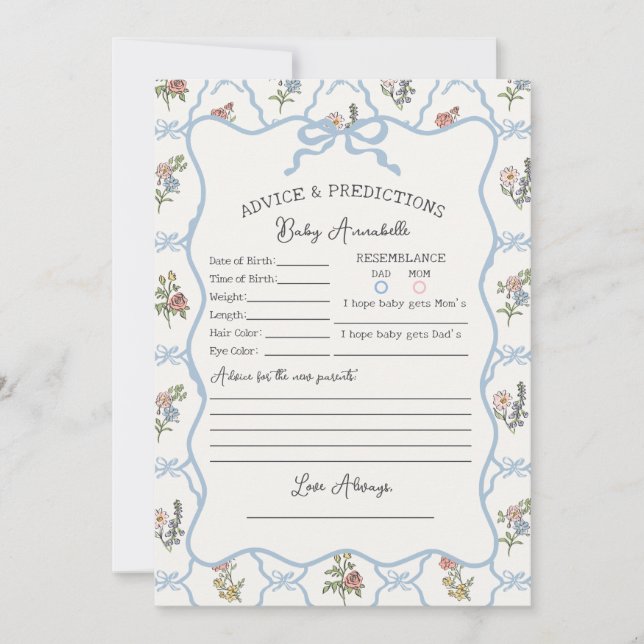 Spring Garden Party Blumendusche Beratung für Baby Einladung (Vorderseite)