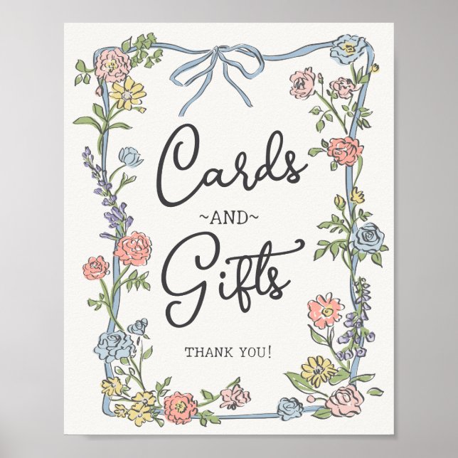 Spring Garden Party Blumenkarten & Geschenke Poster (Vorne)