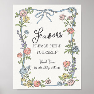 Spring Garden Party Pastel Flora Favoriten Poster