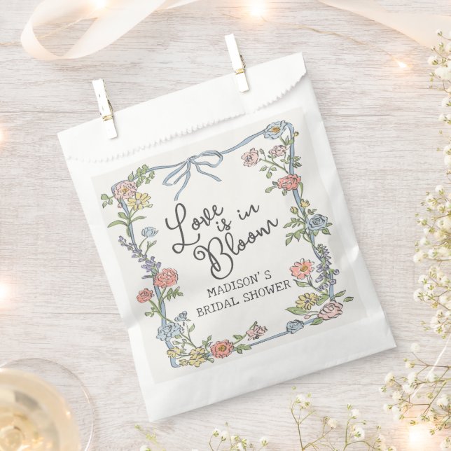 Spring Garden Party Pastell Brautparty Geschenktütchen (Ausgeschnitten)