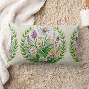 Spring Garden Stickerei Kissendesign - Chamomile Lendenkissen
