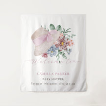 Spring Girl Garden Hat Baby Dusche Begrüßungszeich