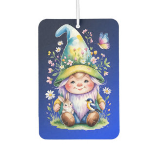 Spring Gnome with Bunny and Bluebird Autolufterfrischer