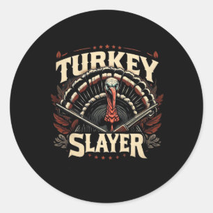 Spring Gobbler Non Camoflauge Türkei Slayer Türkei Runder Aufkleber