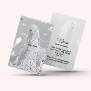 Spring Goddess Business Card Visitenkarte