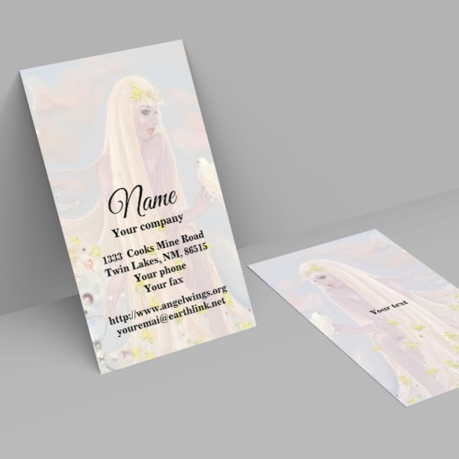 Spring Goddess Business Card Visitenkarte (Von Creator hochgeladen)