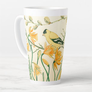 Spring Goldfinch Latte Tasse