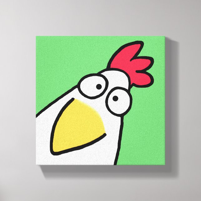 Spring Green ernstes CHICKEN von Sandra Boynton Leinwanddruck (Vorderseite)