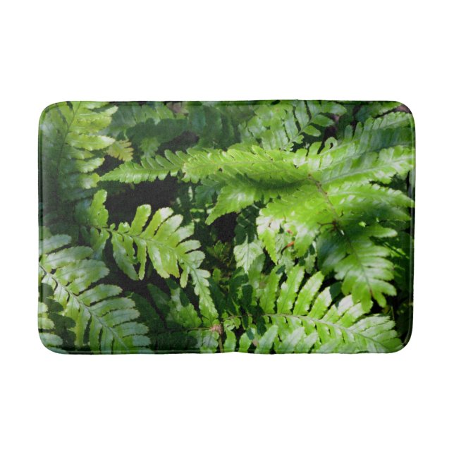 Spring Green Ferns Badematte (Vorderseite)