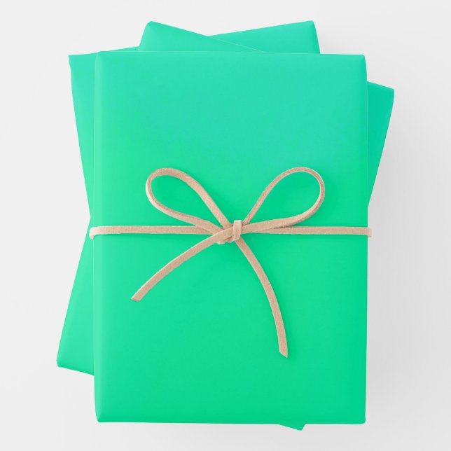 Spring Green Gradient  Geschenkpapier Set (Beispiel)