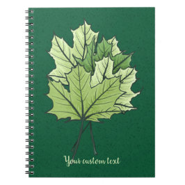 Spring Green Maple Verlasse Nature Lover Notizblock