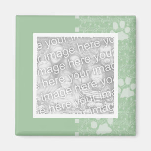 Spring Green Paws Foto Magnete