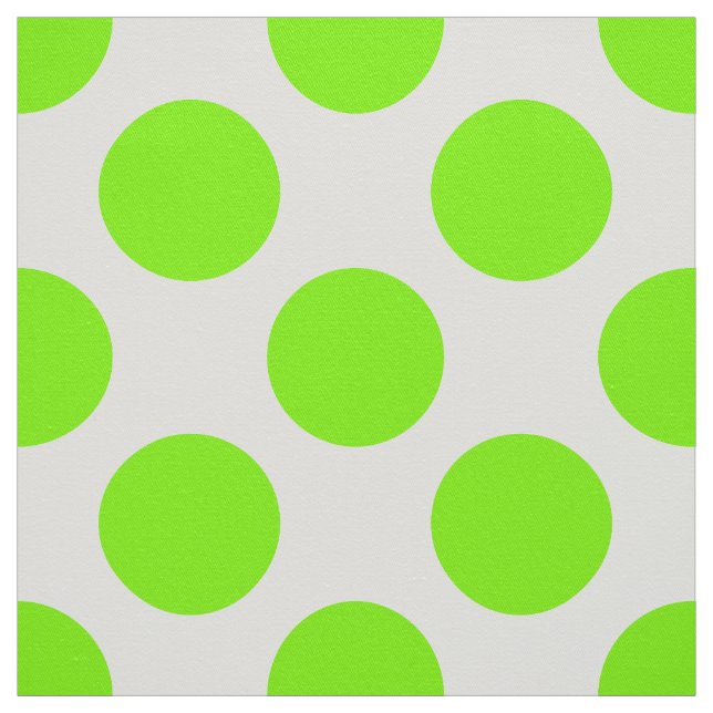 Spring Green & White Polka Dot Muster Stoff (Muster)