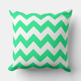 Spring Green Zig Zag Streifenkissen Kissen