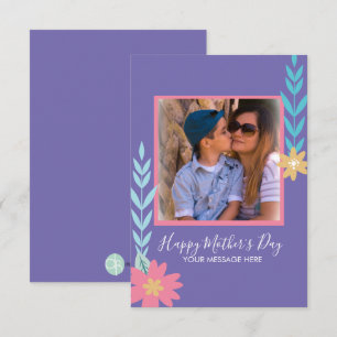 Spring Greenery Happy Mother Day Card Karte