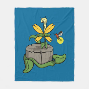 Spring Greet Summer Fleece Blanket