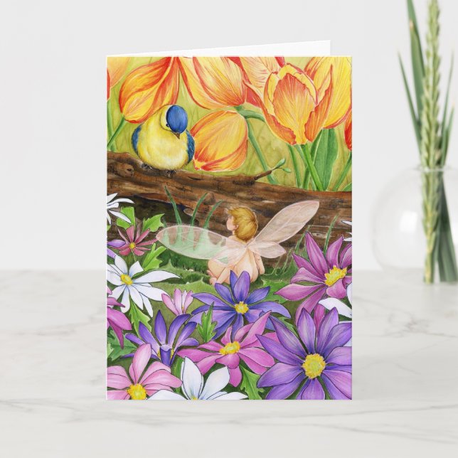 Spring Greetings Card Karte (Vorderseite)
