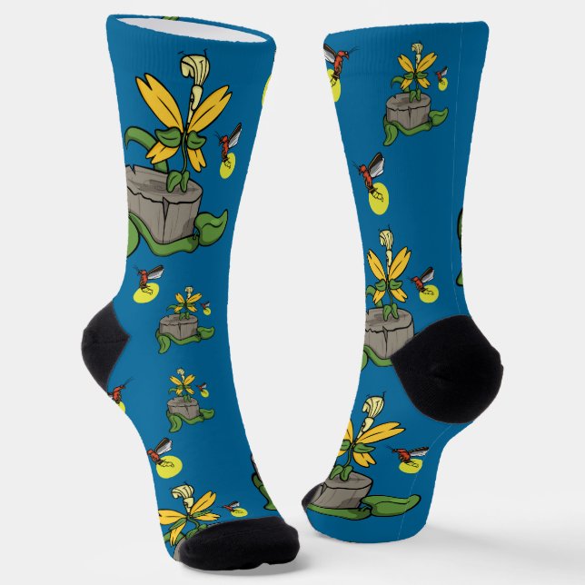 Spring Greets Summer Socken (Gewinkelt)
