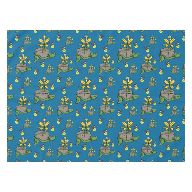 Spring Greets Summer Tablecloth Tischdecke (Vorderseite (Horizontal))