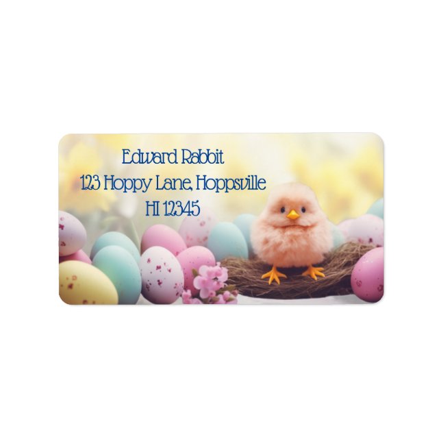 Spring has Sprung Labels: Personalisieren Sie Oste Adressaufkleber (Vorne)