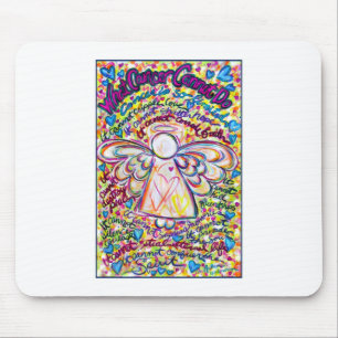 Spring Hearts Angel Mousepad