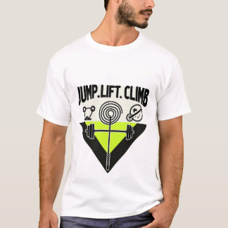 Spring. Heb. Klettern | Minimalistisches Neonsport T-Shirt
