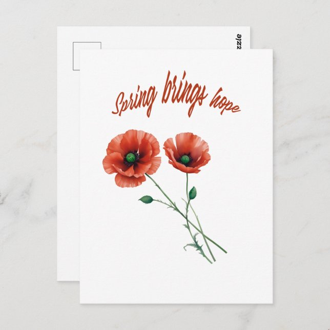 "Spring Hope Postcard" Postkarte (Vorne/Hinten)