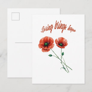 "Spring Hope Postcard" Postkarte