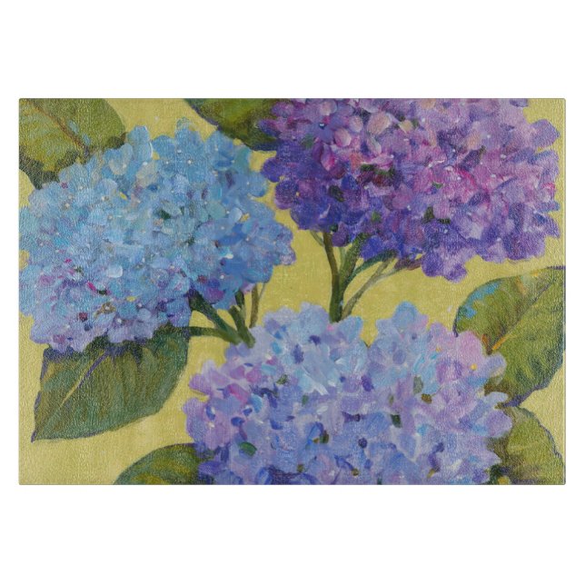 Spring Hydrangeas I Schneidebrett (Vorderseite)
