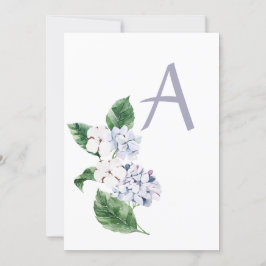 Spring HYRDANGEA mit Buchstaben anpassbar Einladung