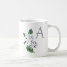 Spring HYRDANGEA mit Buchstaben anpassbar Kaffeetasse