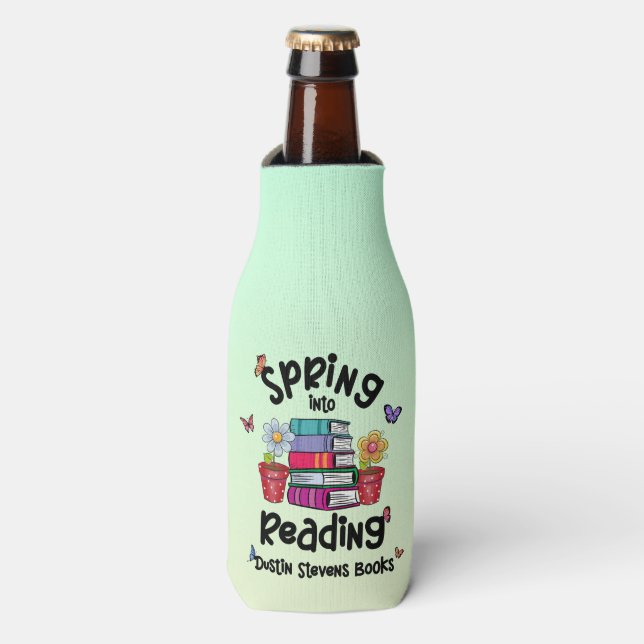 Spring in Reading Dustin Stevens Books Flaschenkühler (Flaschenvorderseite)