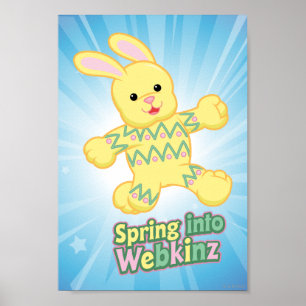 Spring in Webkinz ein! Poster