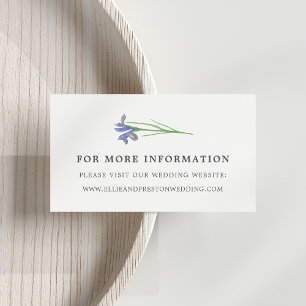 Spring Iris   Blumenzettel Begleitkarte