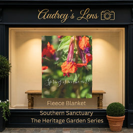 Spring is in The Air Floral Fleecedecke