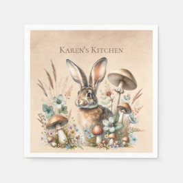 Spring Jack Rabbit Serviette