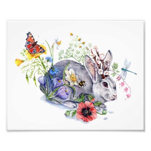 Spring Jackalope Fotodruck (Vorne)