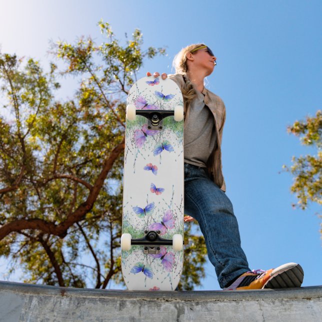 Spring Jood Colorful Butterflies Flying Skateboard (Außenbereich 1)