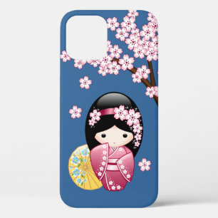 Spring Kokeshi Doll - Niedliches japanisches Geish Case-Mate iPhone Hülle