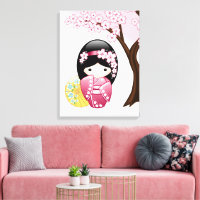 Spring Kokeshi Doll - Niedliches japanisches Geish