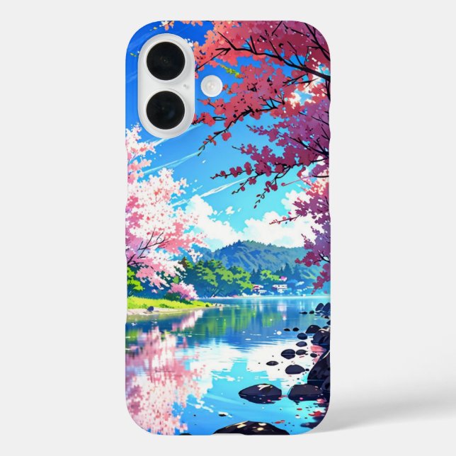 Spring Lake Reflections - Anime Landschaft Case-Mate iPhone Hülle (Rückseite)