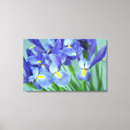 Spring Lila Irische Blume Foto Leinwand Art Print