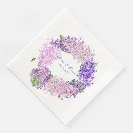 Spring Lilac Blume Blossom-Floral Wedding Serviette